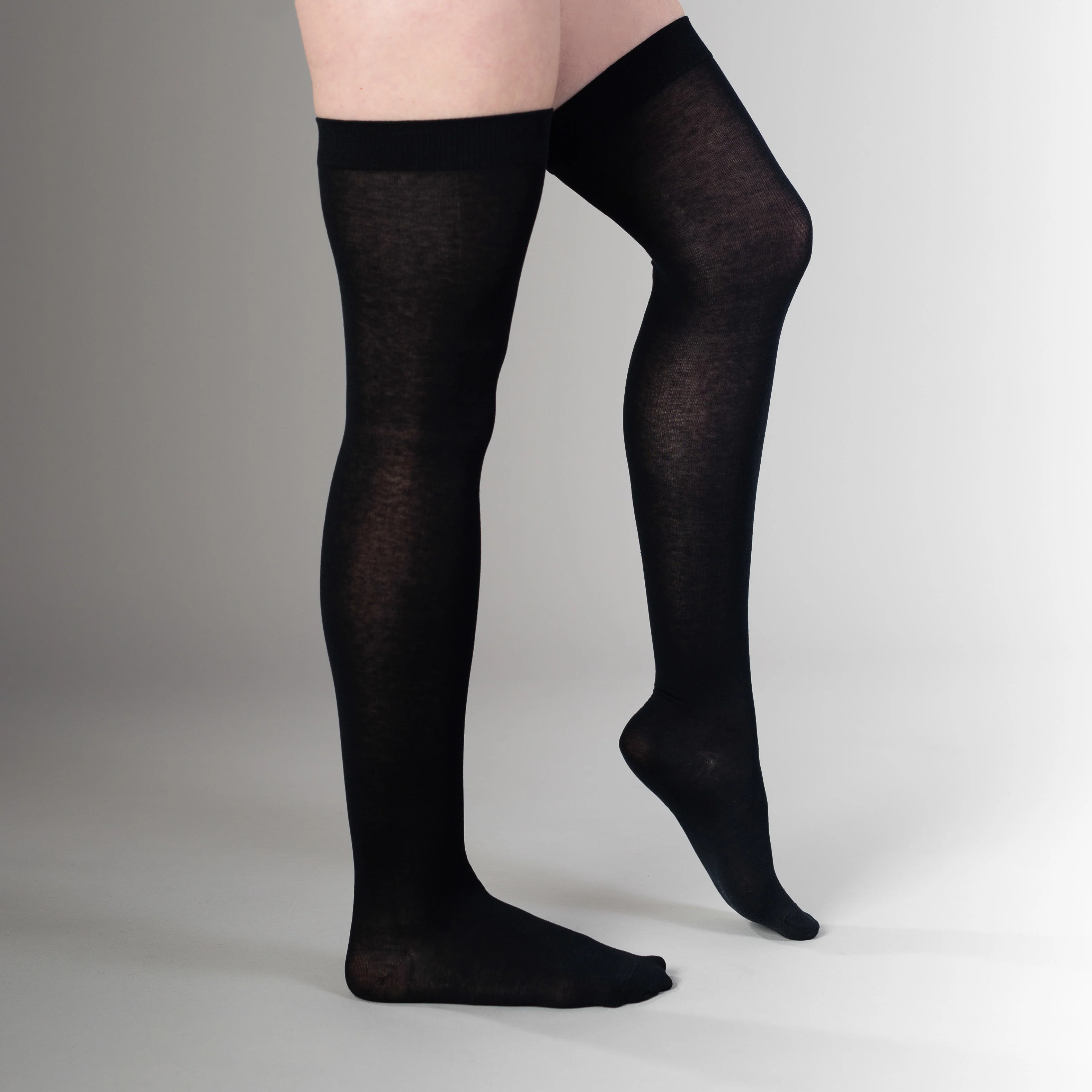 Classic Silk Stockings (Black) - Image 5