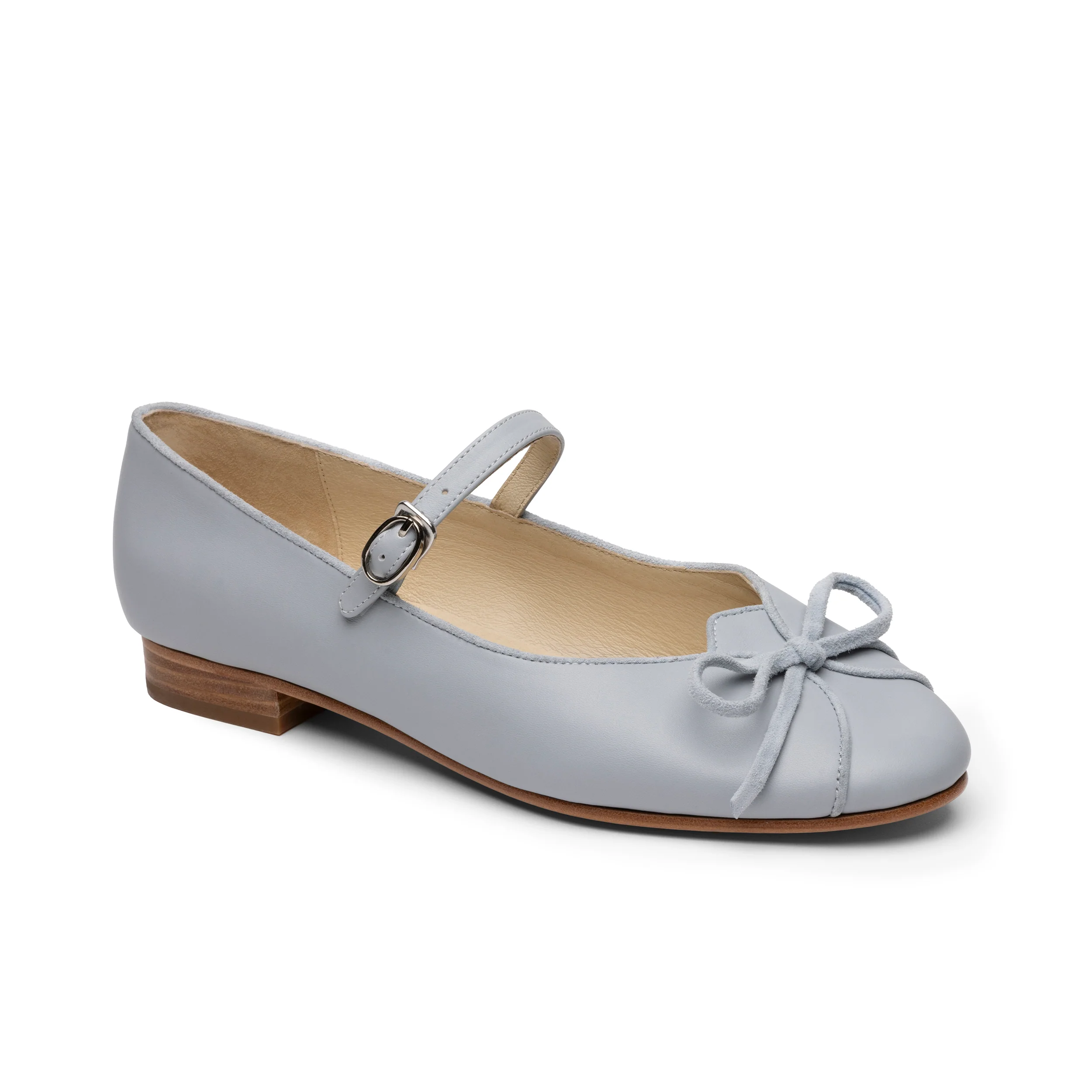 Claud Vintage Flats Wide (Dusty Blue) - Image 3