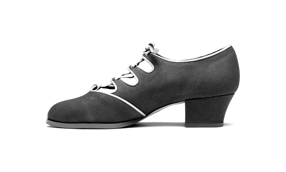 Clementine Vintage Ghillie Shoes Wide (Moss Green/Taupe) - Image 6
