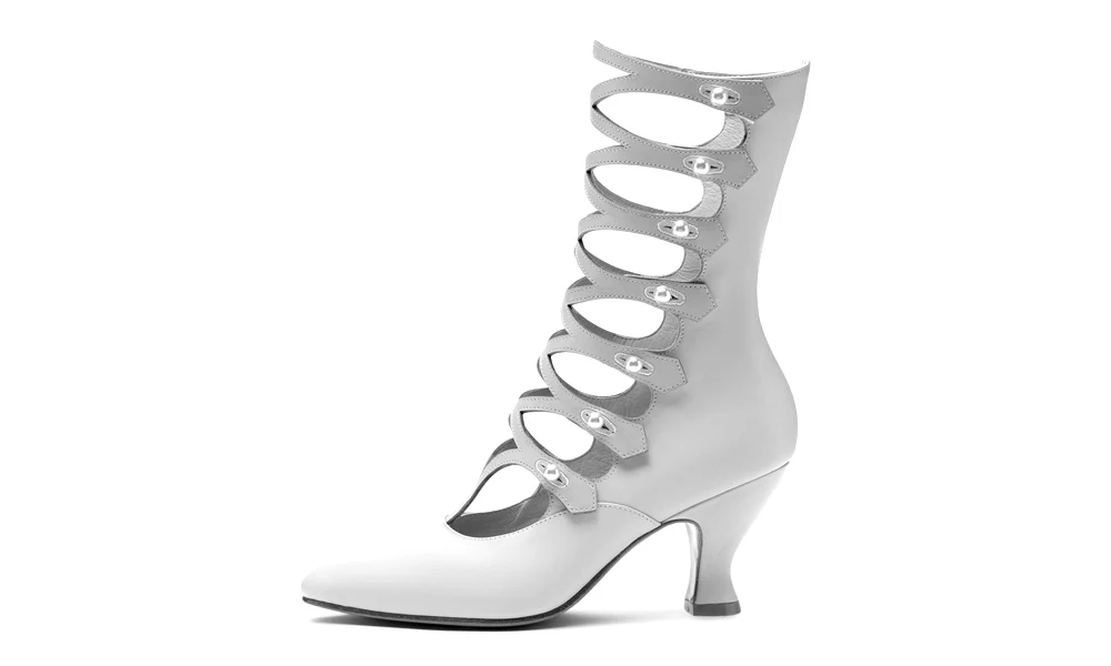 Cleo Edwardian Boots (Pink) - Image 6