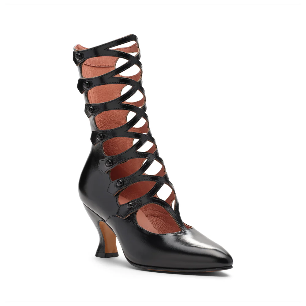 Cleo Edwardian Boots (Black) - Image 3