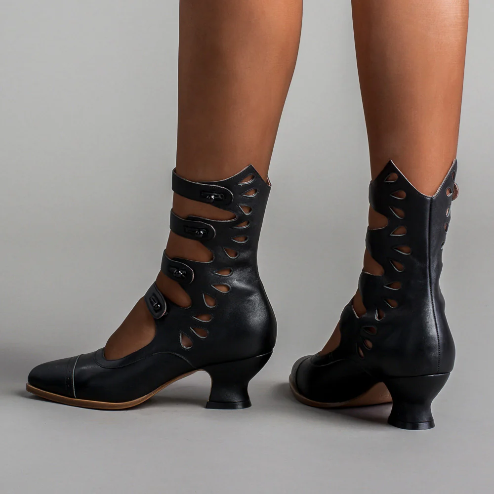 Colette Edwardian Button Boots (Black) - Image 5