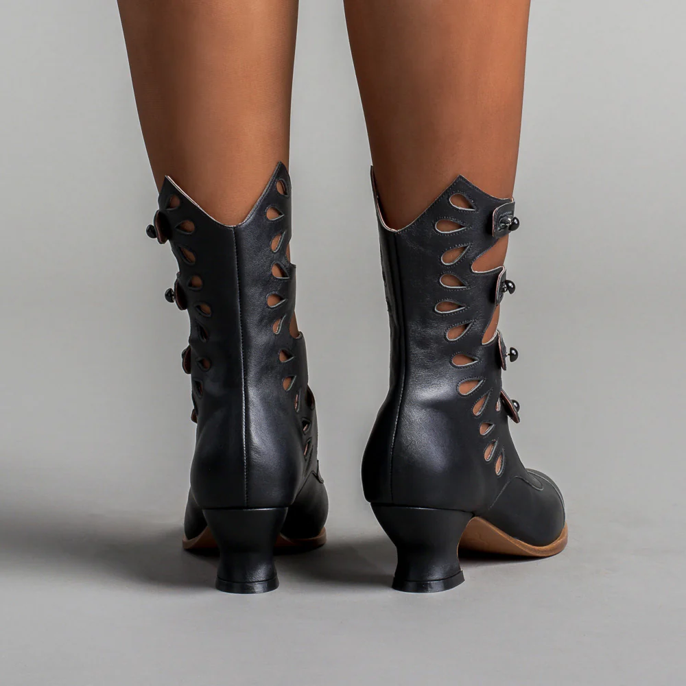 Colette Edwardian Button Boots (Black) - Image 6