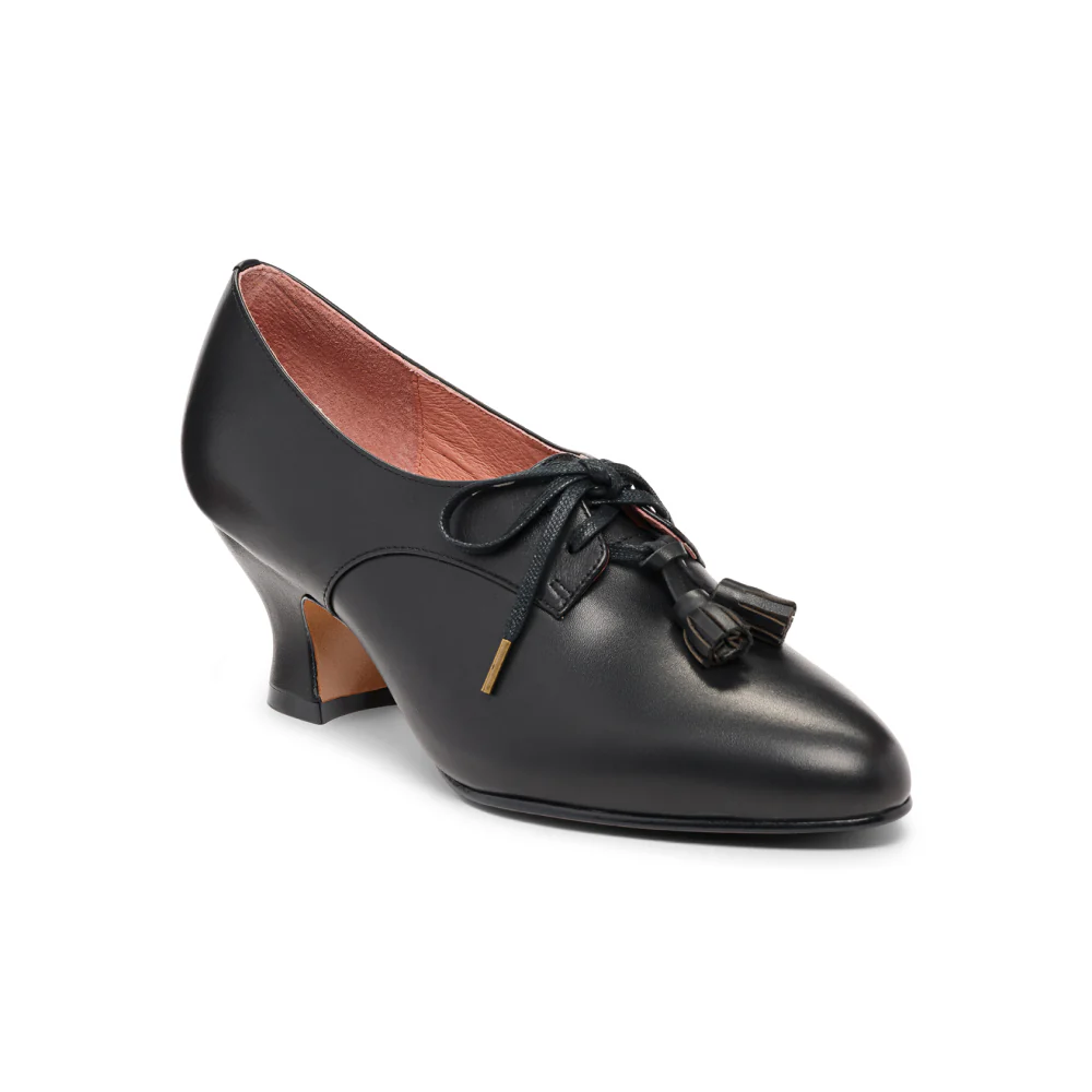PRE-ORDER Cordelia Edwardian Oxfords Wide (Black) - Image 3
