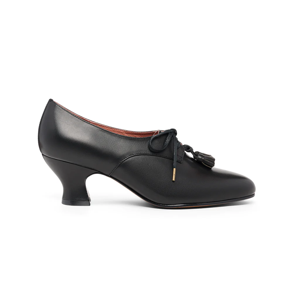 PRE-ORDER Cordelia Edwardian Oxfords Wide (Black) - Image 4