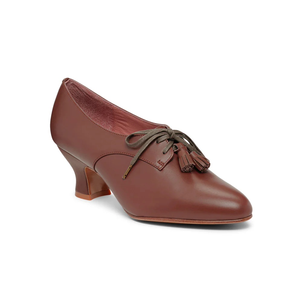 PRE-ORDER Cordelia Edwardian Oxfords (Chestnut) - Image 3