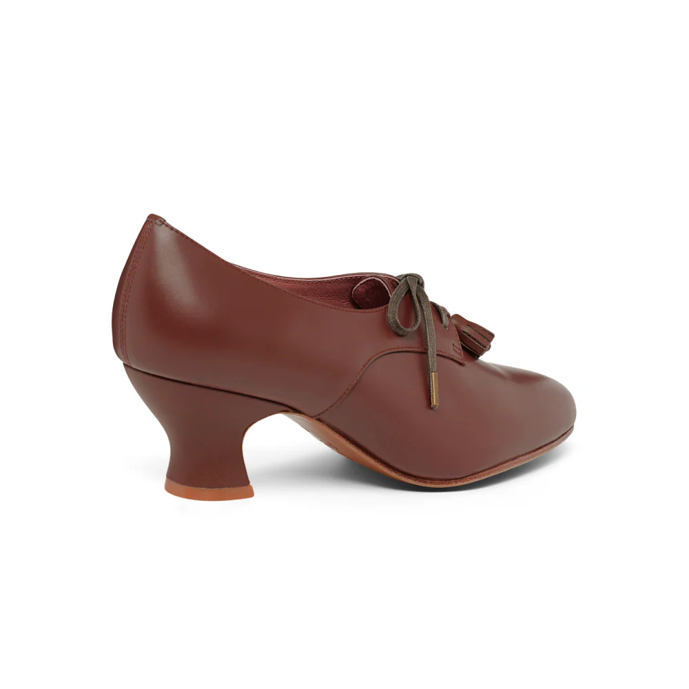 PRE-ORDER Cordelia Edwardian Oxfords (Chestnut) - Image 5