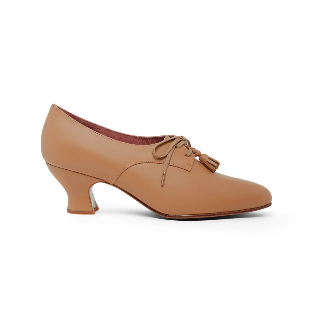 PRE-ORDER Cordelia Edwardian Oxfords (Honey) - Image 2