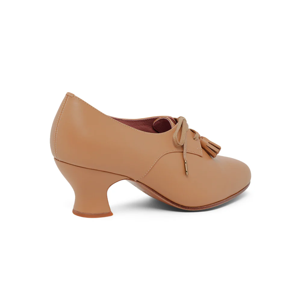 PRE-ORDER Cordelia Edwardian Oxfords (Honey) - Image 3