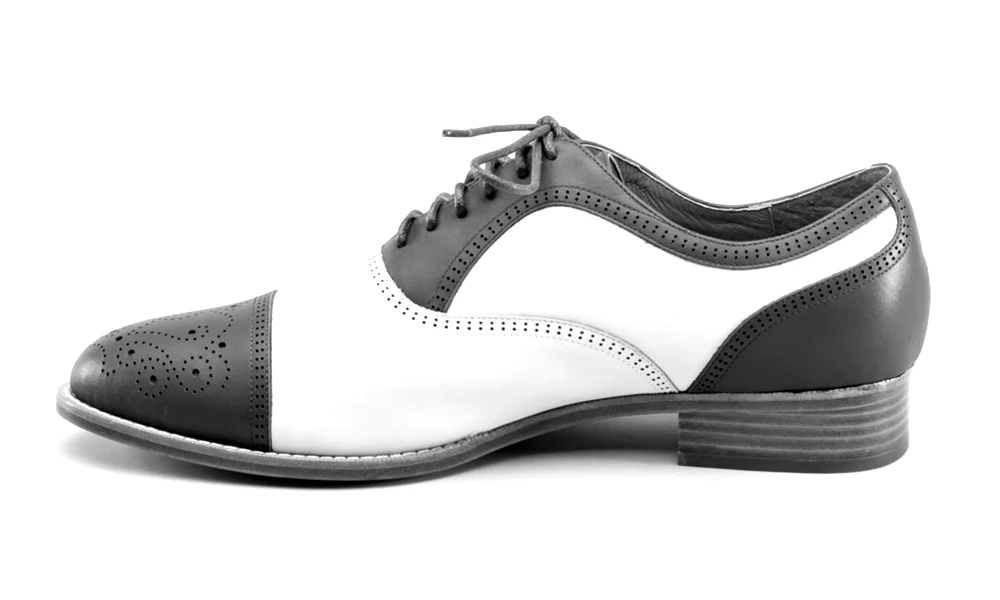 Dandy Men's Vintage Cap Toe Oxfords (Blue/White) - Image 11