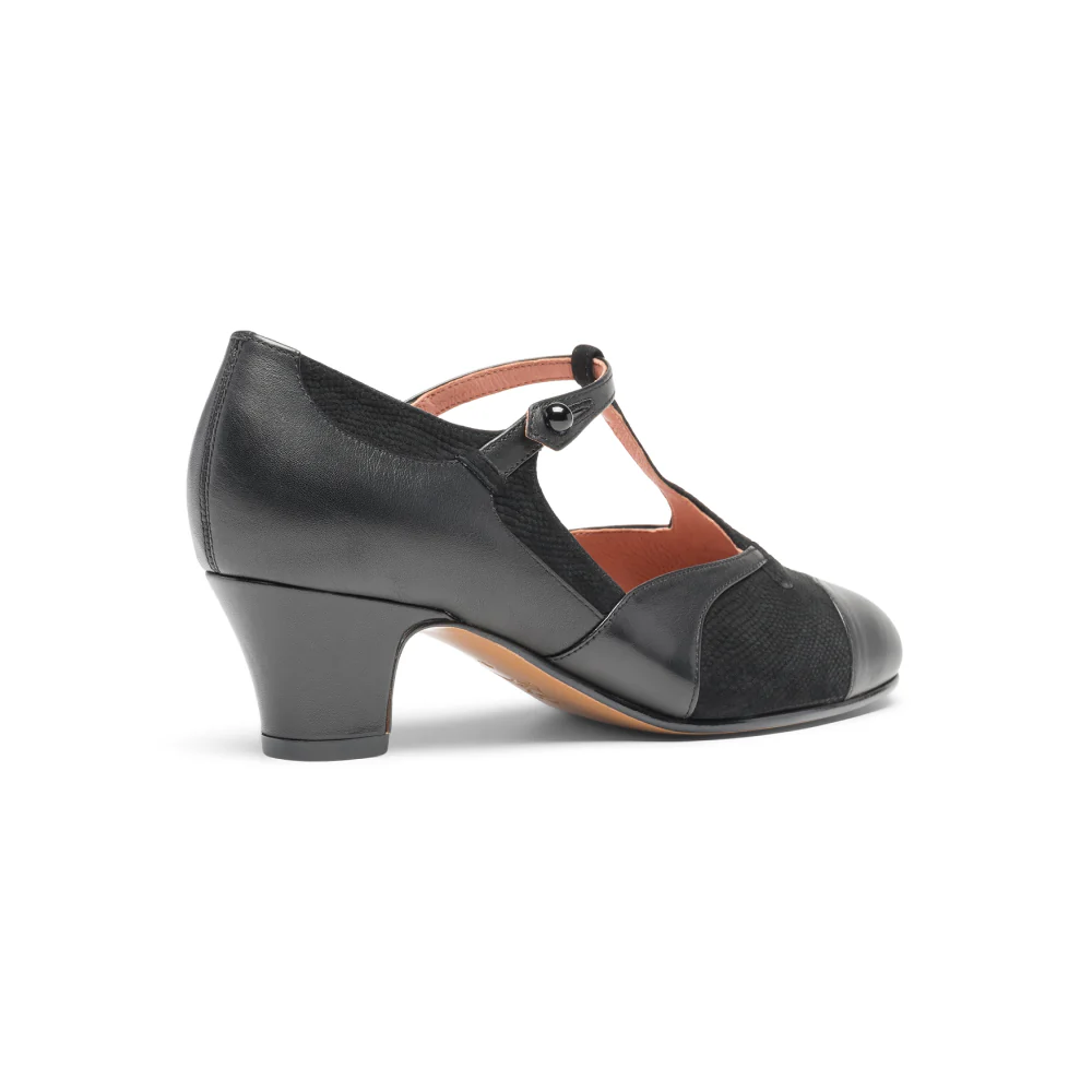 Doris 1920s Pumps Wide (Black) - Image 4