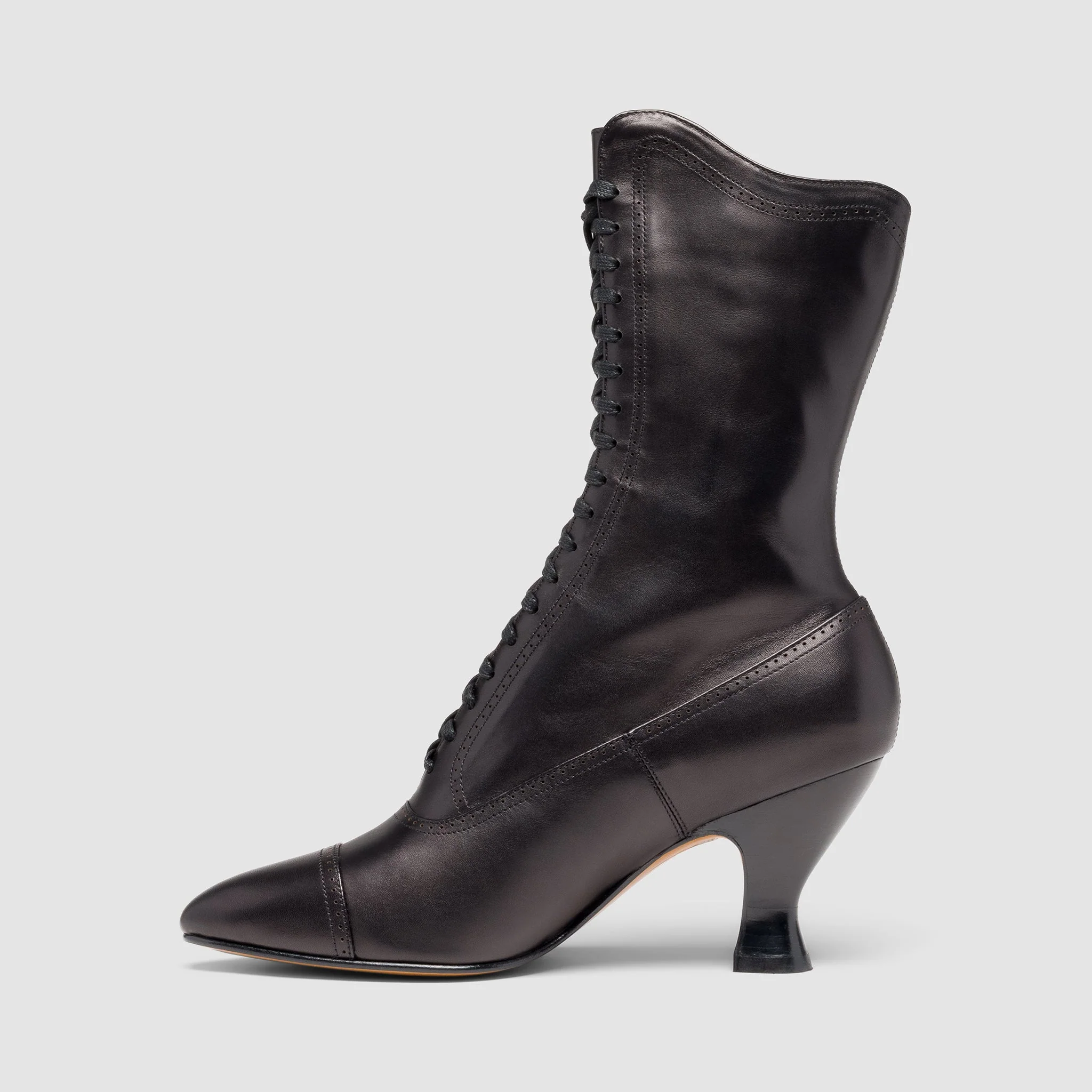 Edith Edwardian Boots (Black) - Image 4