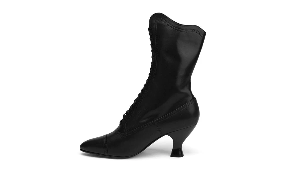 Edith Edwardian Boots (Black) - Image 5