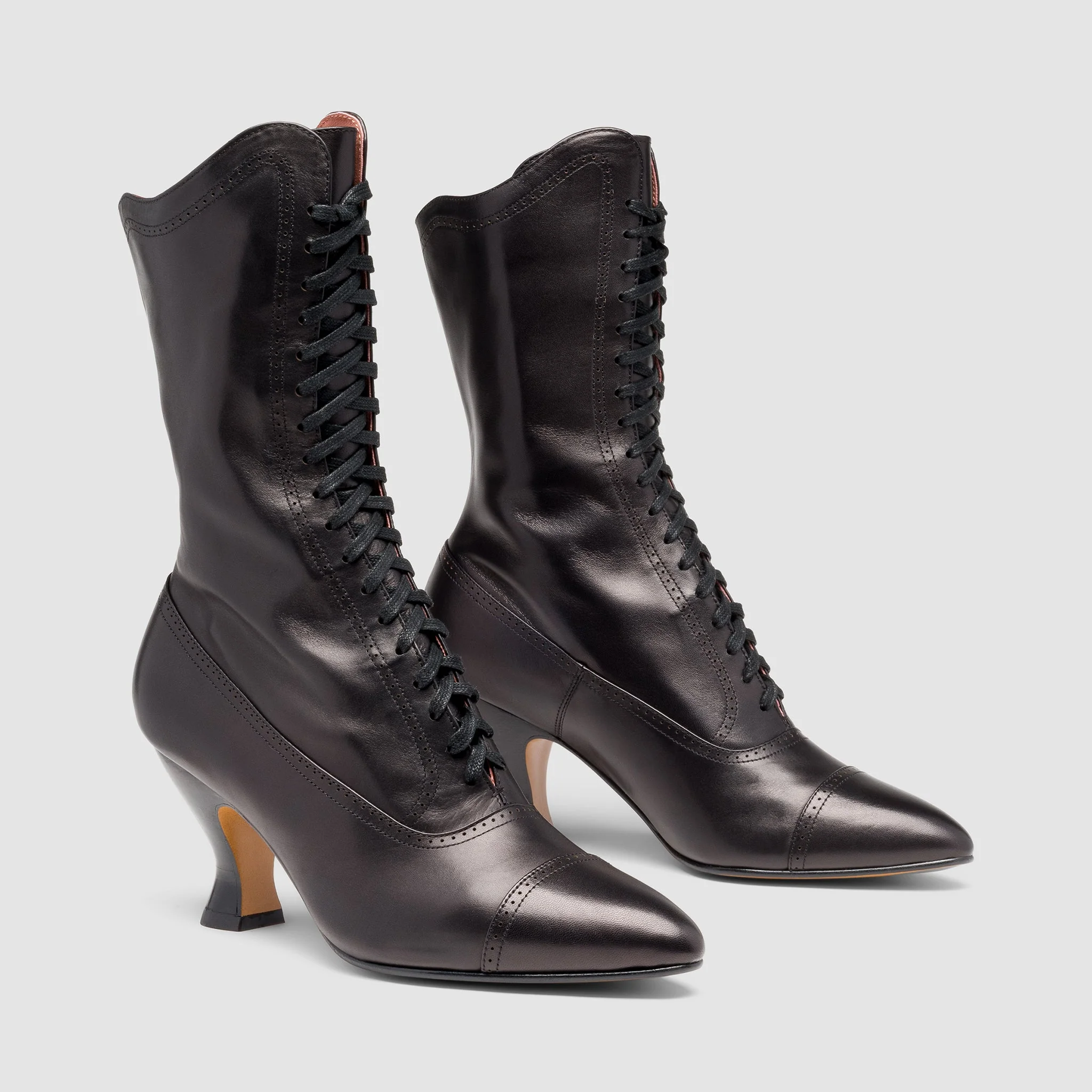 Edith Edwardian Boots Wide (Black) - Image 2