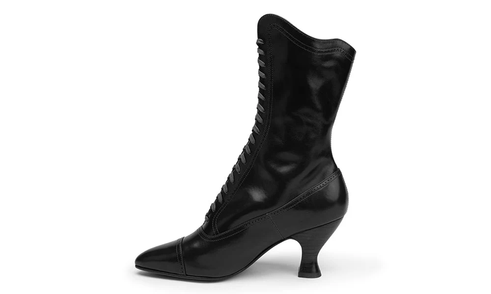 Edith Edwardian Boots Wide (Walnut) - Image 5