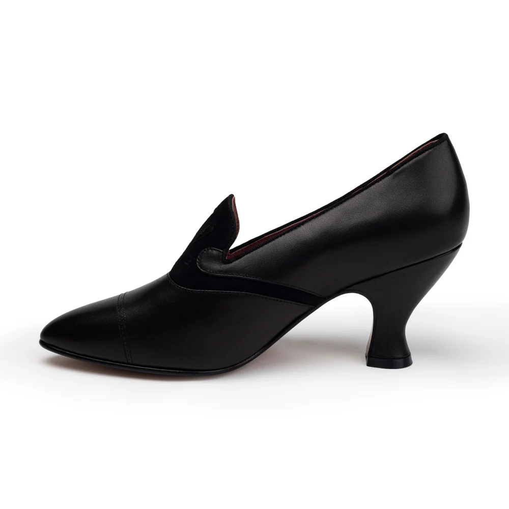Elsie Edwardian Pumps (Black) - Image 4