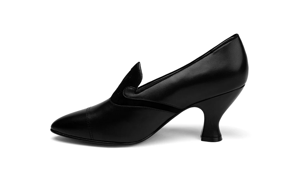 Elsie Edwardian Pumps (Black) - Image 5