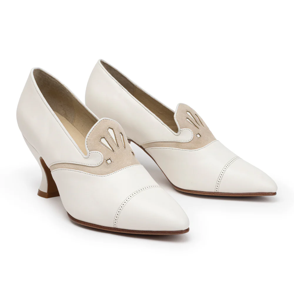 Elsie Edwardian Pumps (Ivory/Cream) - Image 2