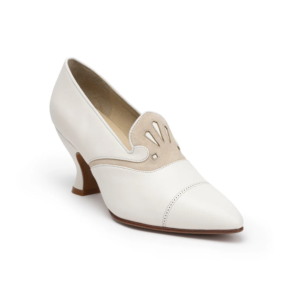 Elsie Edwardian Pumps (Ivory/Cream) - Image 3