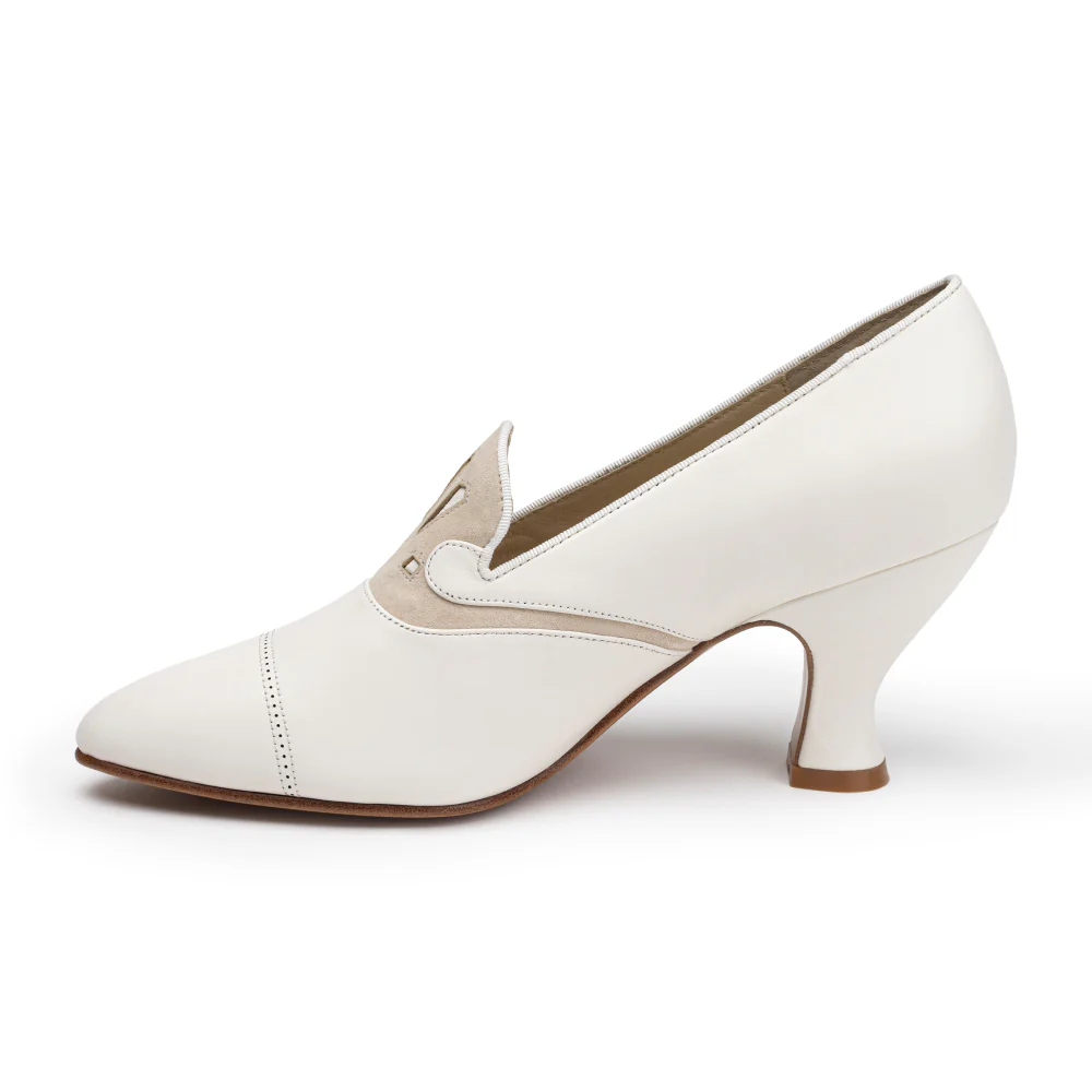 Elsie Edwardian Pumps (Ivory/Cream) - Image 4