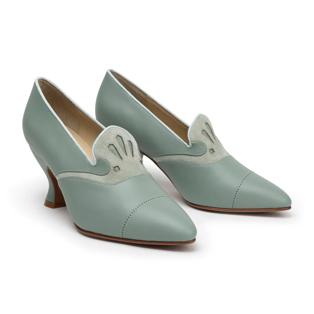 Elsie Edwardian Pumps (Seafoam) - Image 2