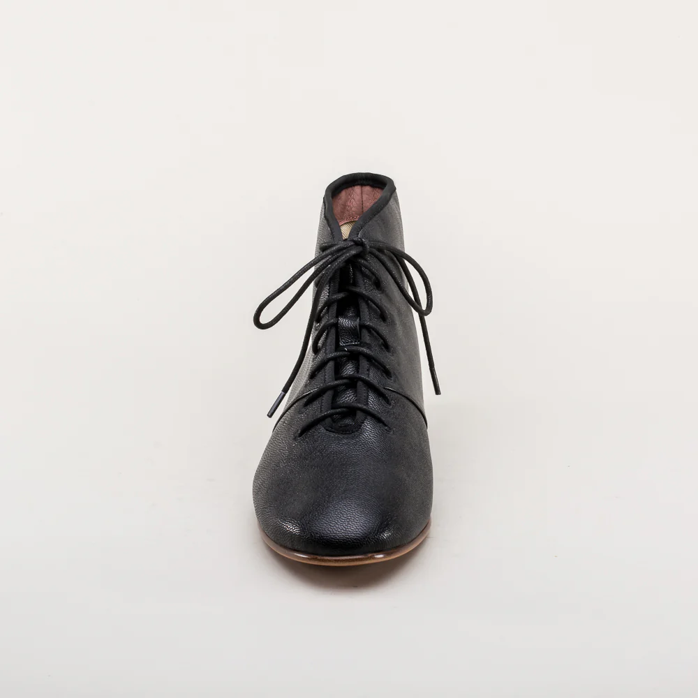 Emma Regency Leather Boots (Black) - Image 12