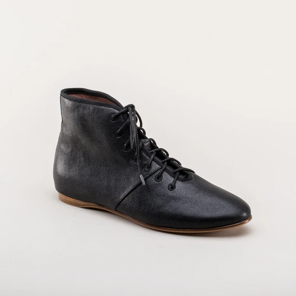 Emma Regency Leather Boots (Black) - Image 5