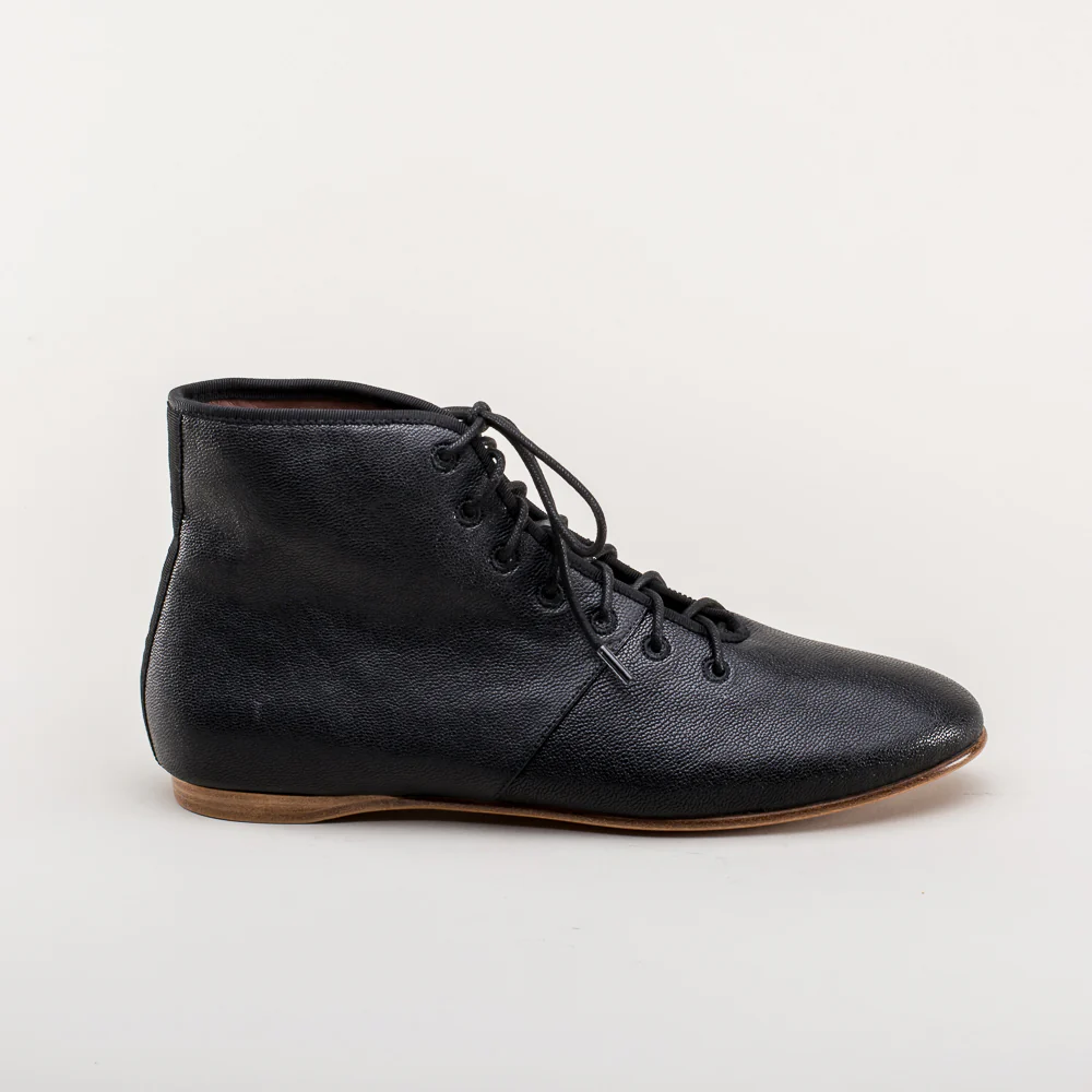 Emma Regency Leather Boots (Black) - Image 6
