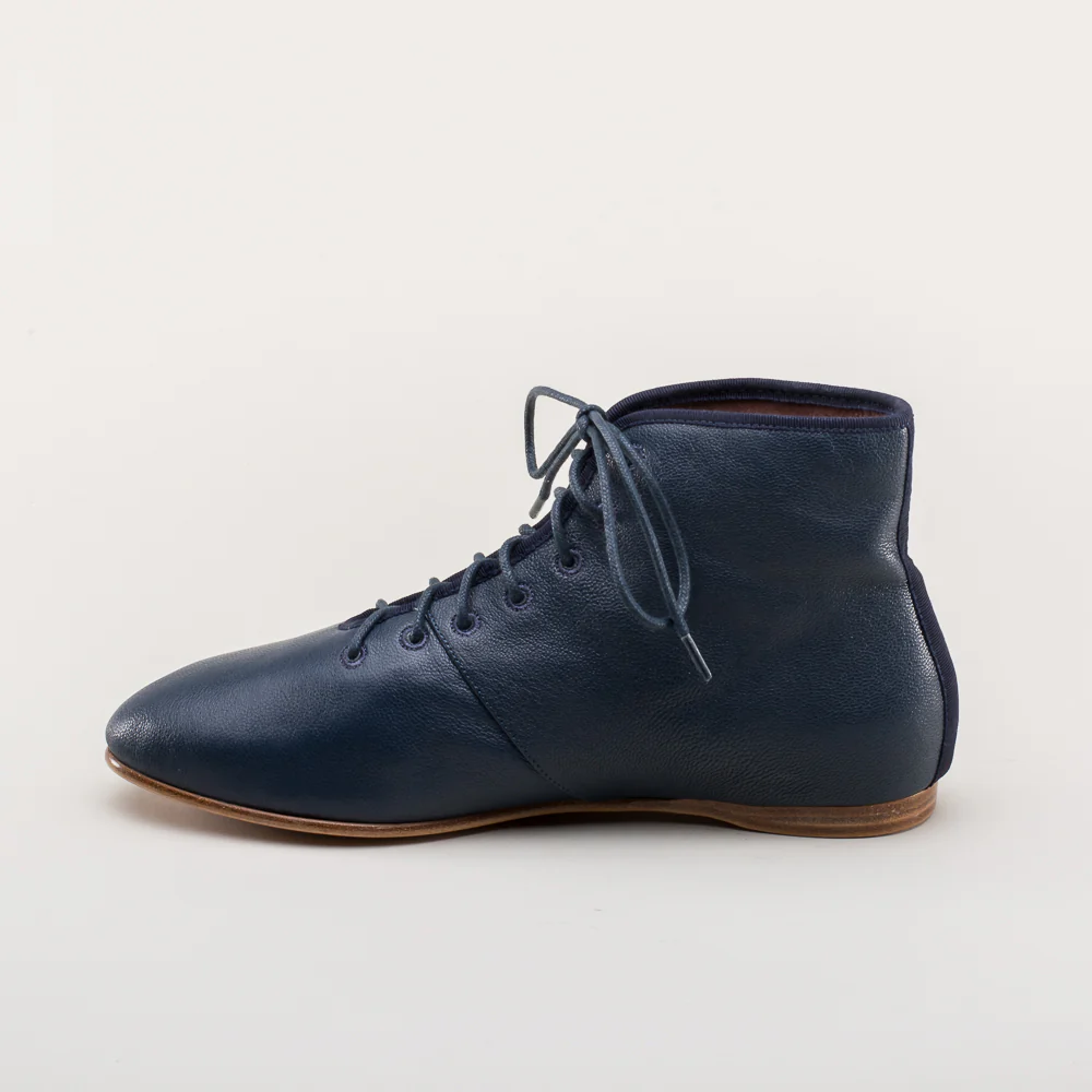 Emma Regency Leather Boots (Navy) - Image 10
