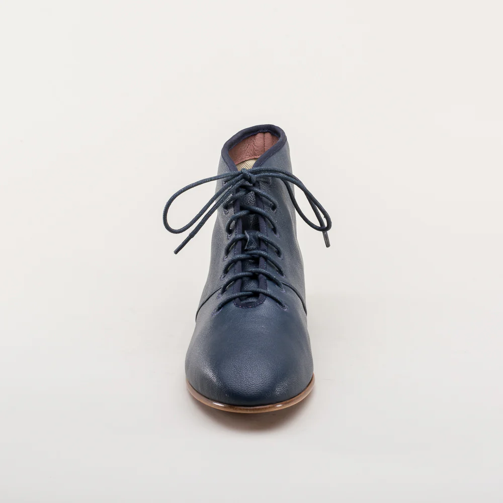 Emma Regency Leather Boots (Navy) - Image 12