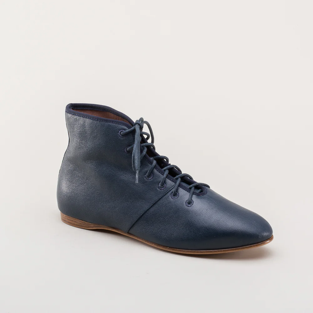 Emma Regency Leather Boots (Navy) - Image 5