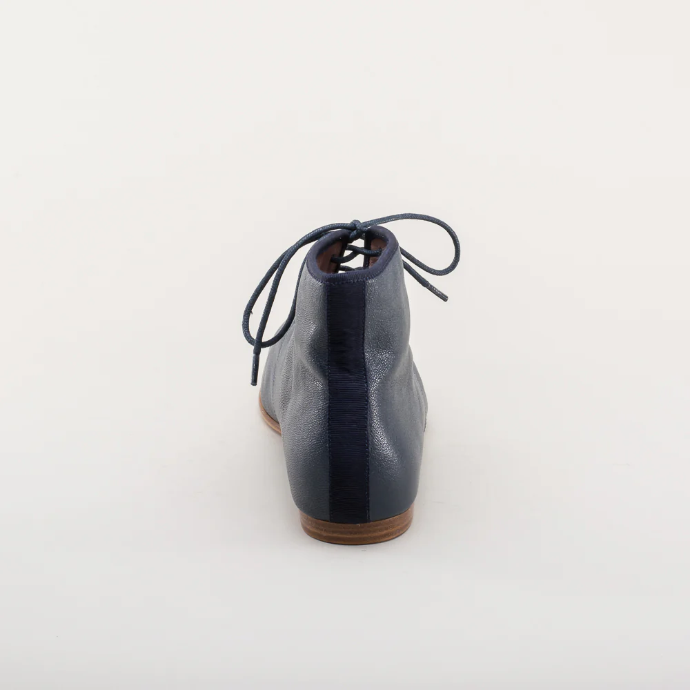 Emma Regency Leather Boots (Navy) - Image 8
