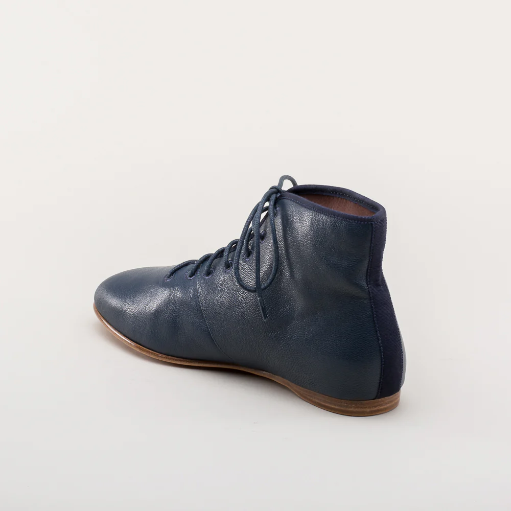 Emma Regency Leather Boots (Navy) - Image 9