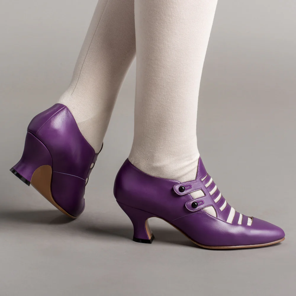 Endora Victorian Witch Shoes (Poison Purple) - Image 3