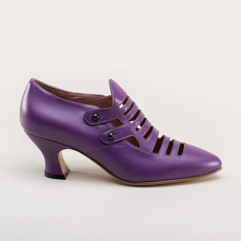 Endora Victorian Witch Shoes (Poison Purple) - Image 5