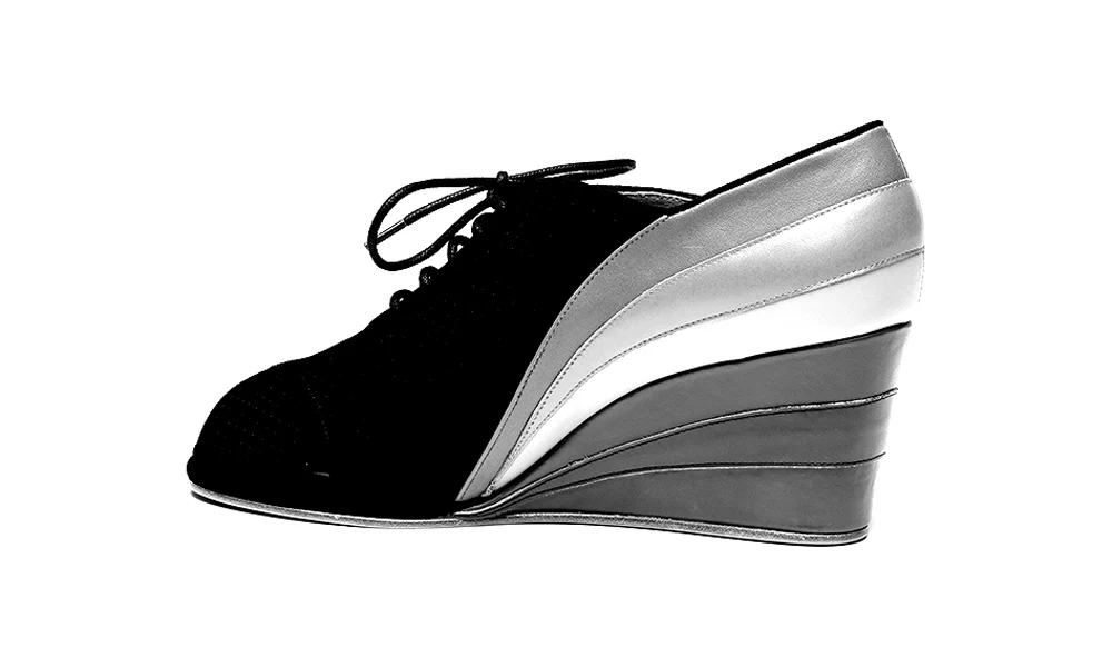 Esme 1930s Wedges Pride Edition (Black/Rainbow) - Image 7