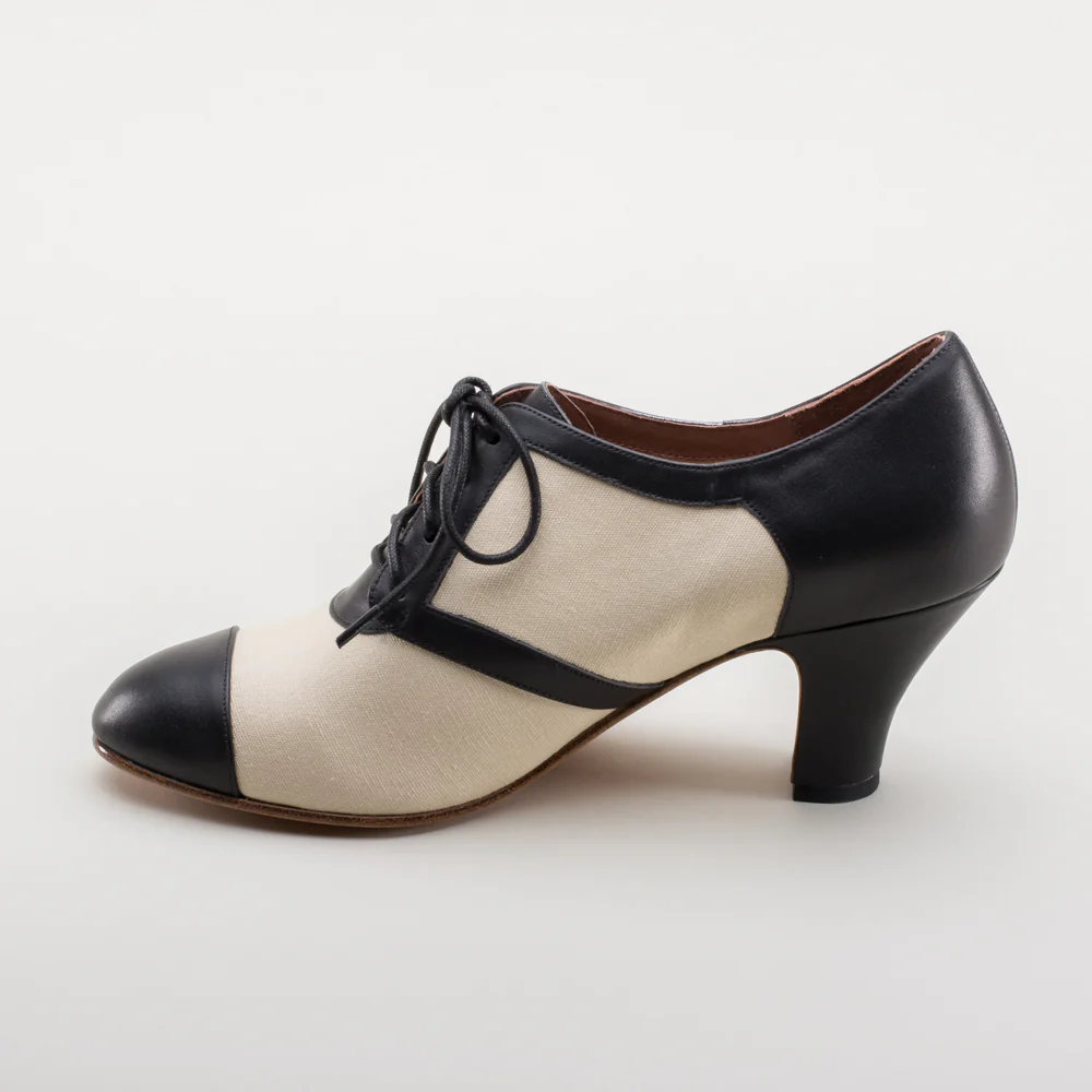 Evelyn Retro Oxfords (Tan/Black) - Image 10