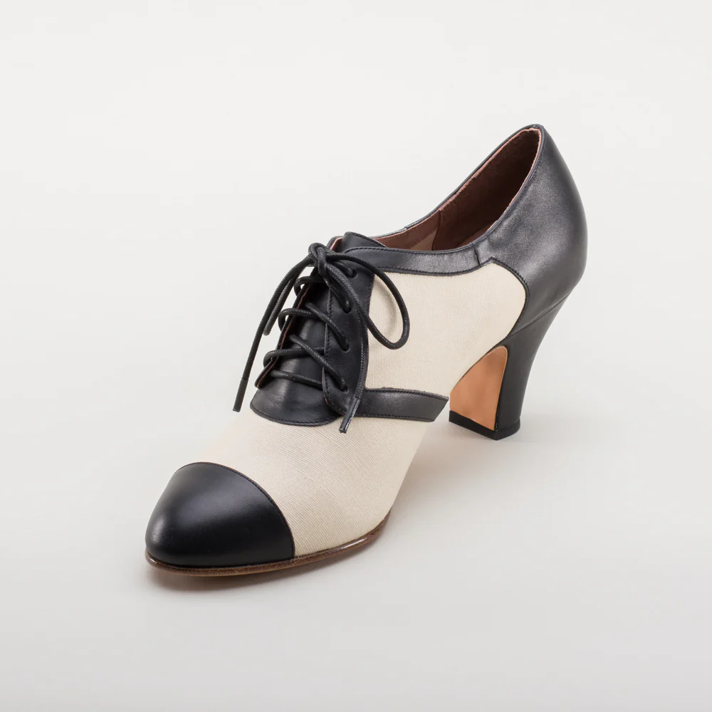Evelyn Retro Oxfords (Tan/Black) - Image 11