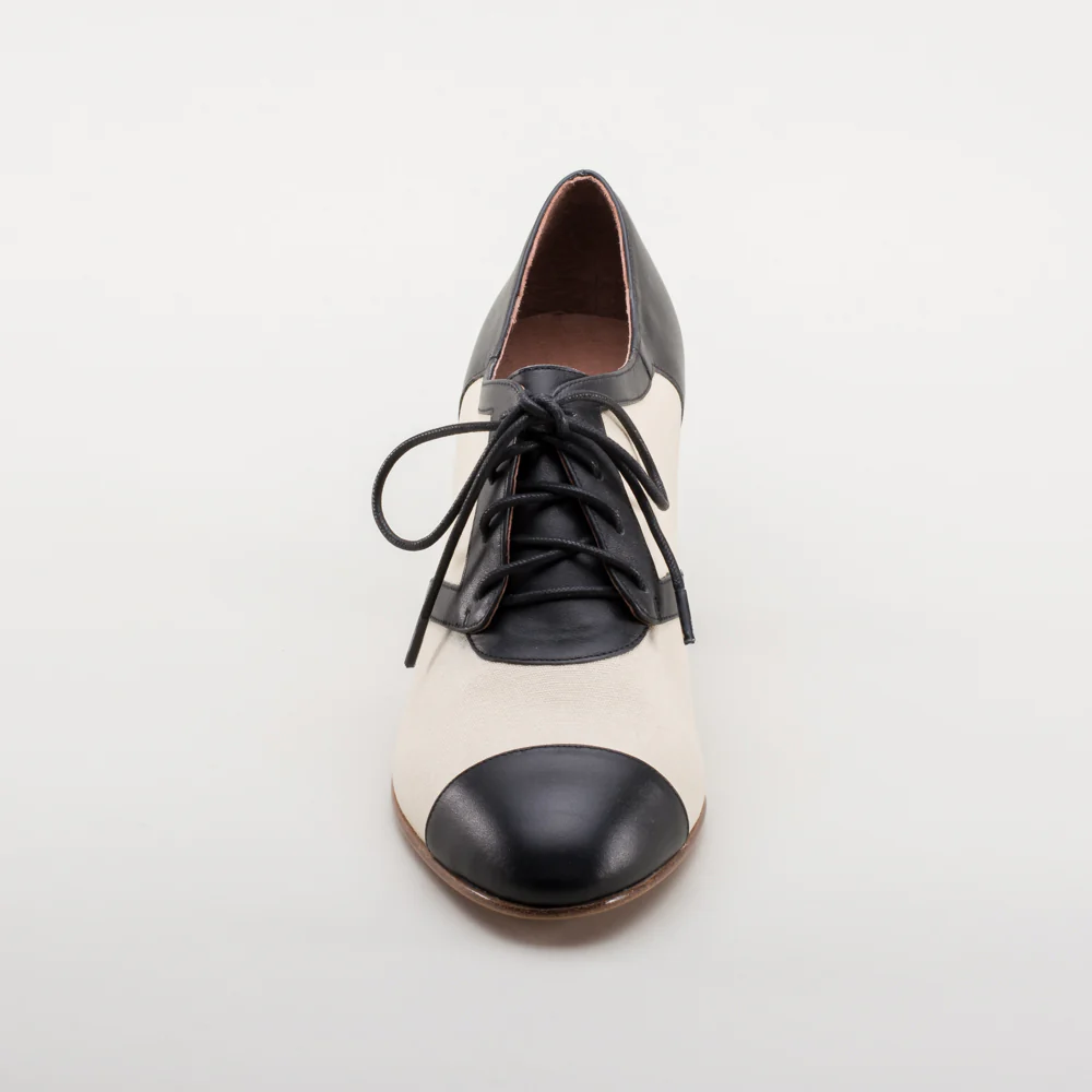 Evelyn Retro Oxfords (Tan/Black) - Image 12