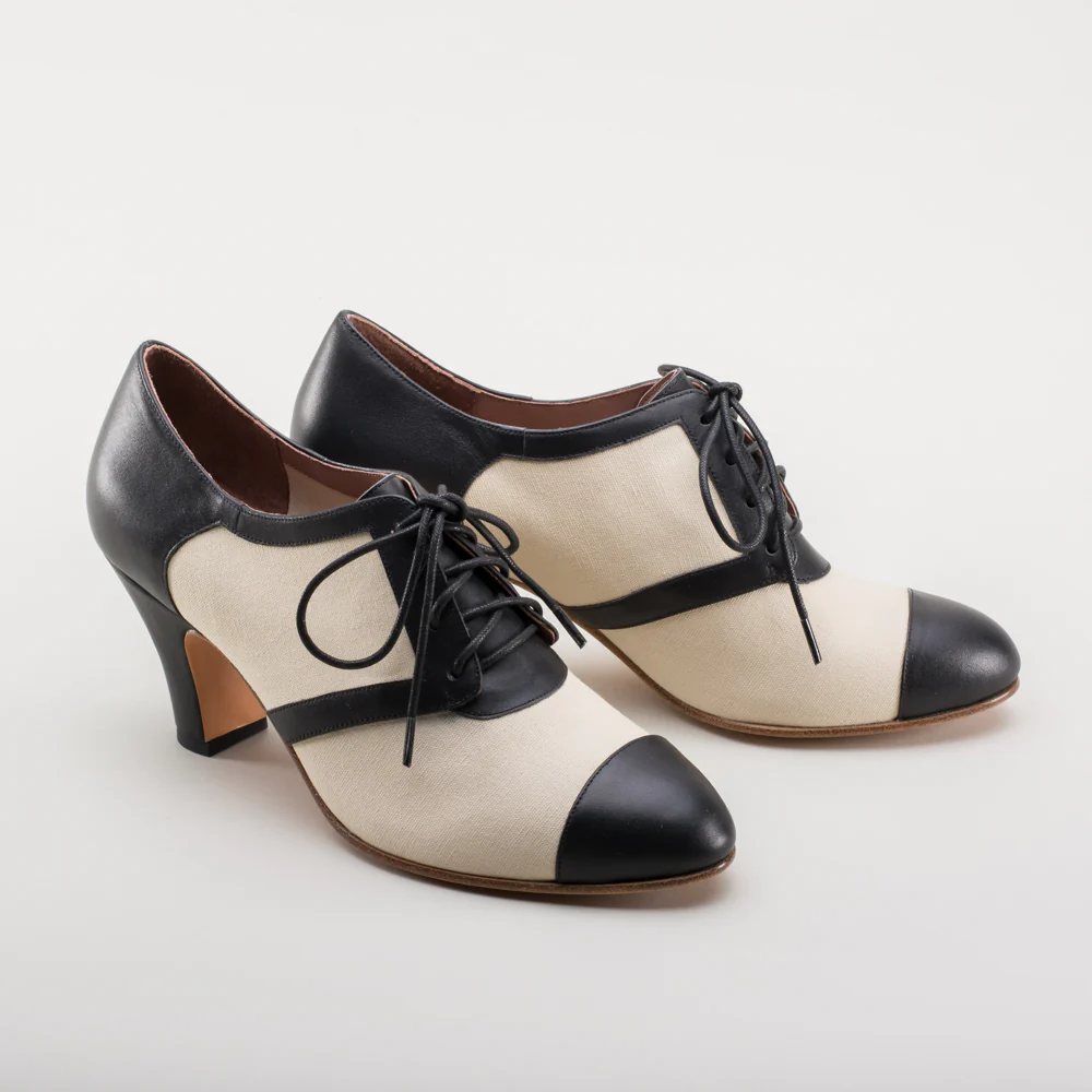 Evelyn Retro Oxfords (Tan/Black) - Image 4