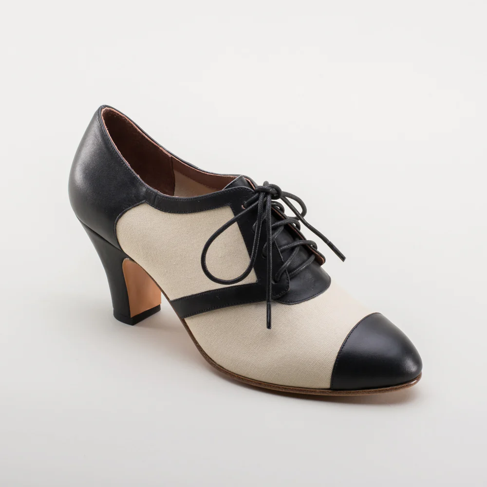 Evelyn Retro Oxfords (Tan/Black) - Image 5