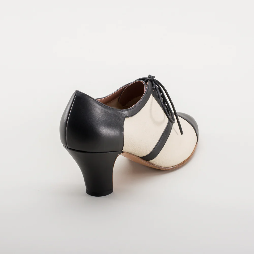 Evelyn Retro Oxfords (Tan/Black) - Image 7