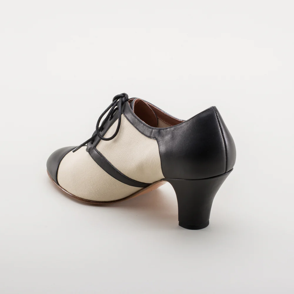 Evelyn Retro Oxfords (Tan/Black) - Image 9
