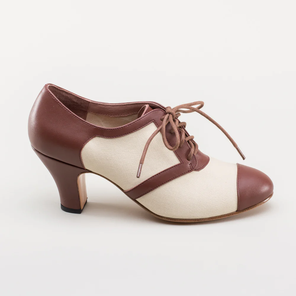 Evelyn Retro Oxfords (Tan/Brown) - Image 6