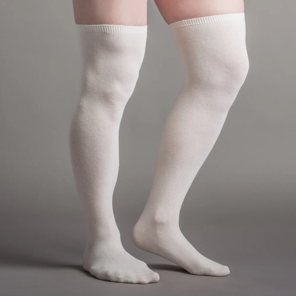 Extra Stretch Cotton Stockings (Ivory) - Image 9