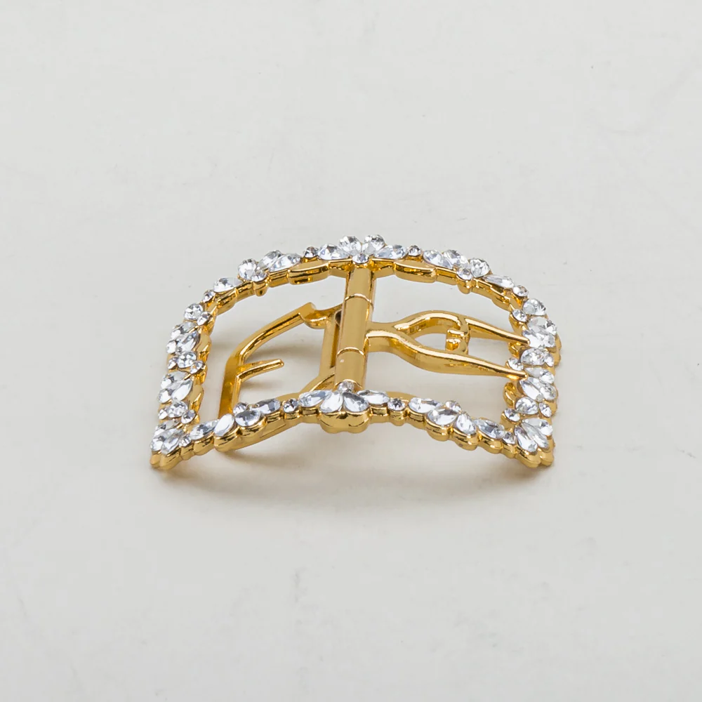 Fleur 18th Century Shoe Buckles (Gold) - Image 5
