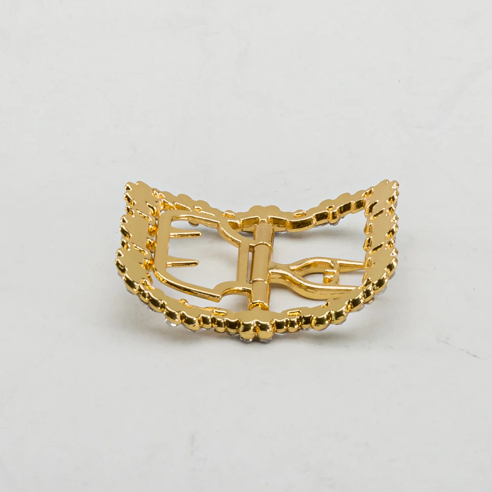 Fleur 18th Century Shoe Buckles (Gold) - Image 6