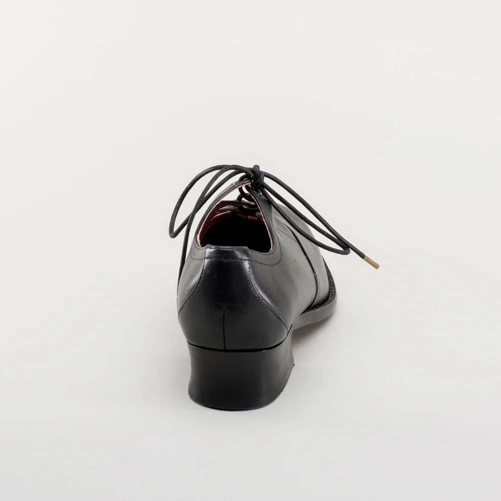 Ghillie Vintage Lace-Up Shoes (Black) - Image 10