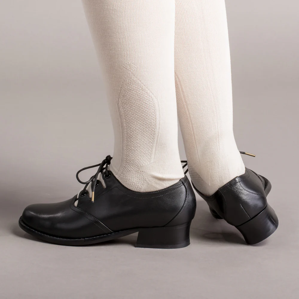Ghillie Vintage Lace-Up Shoes (Black) - Image 3
