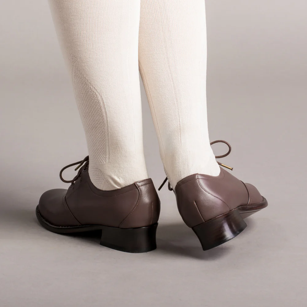 Ghillie Vintage Lace-Up Shoes (Brown) - Image 3
